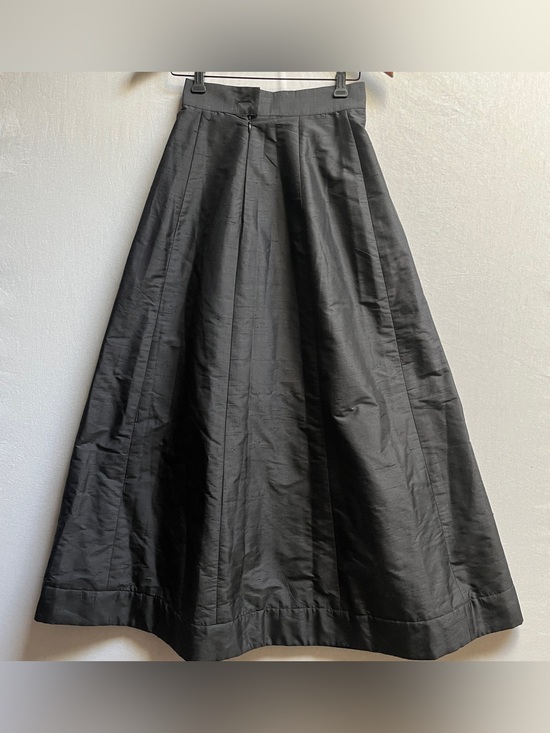 Kenzo Dresses & Skirts - Kenzo Paris Black Silk Structured A-Line Maxi Skirt 4